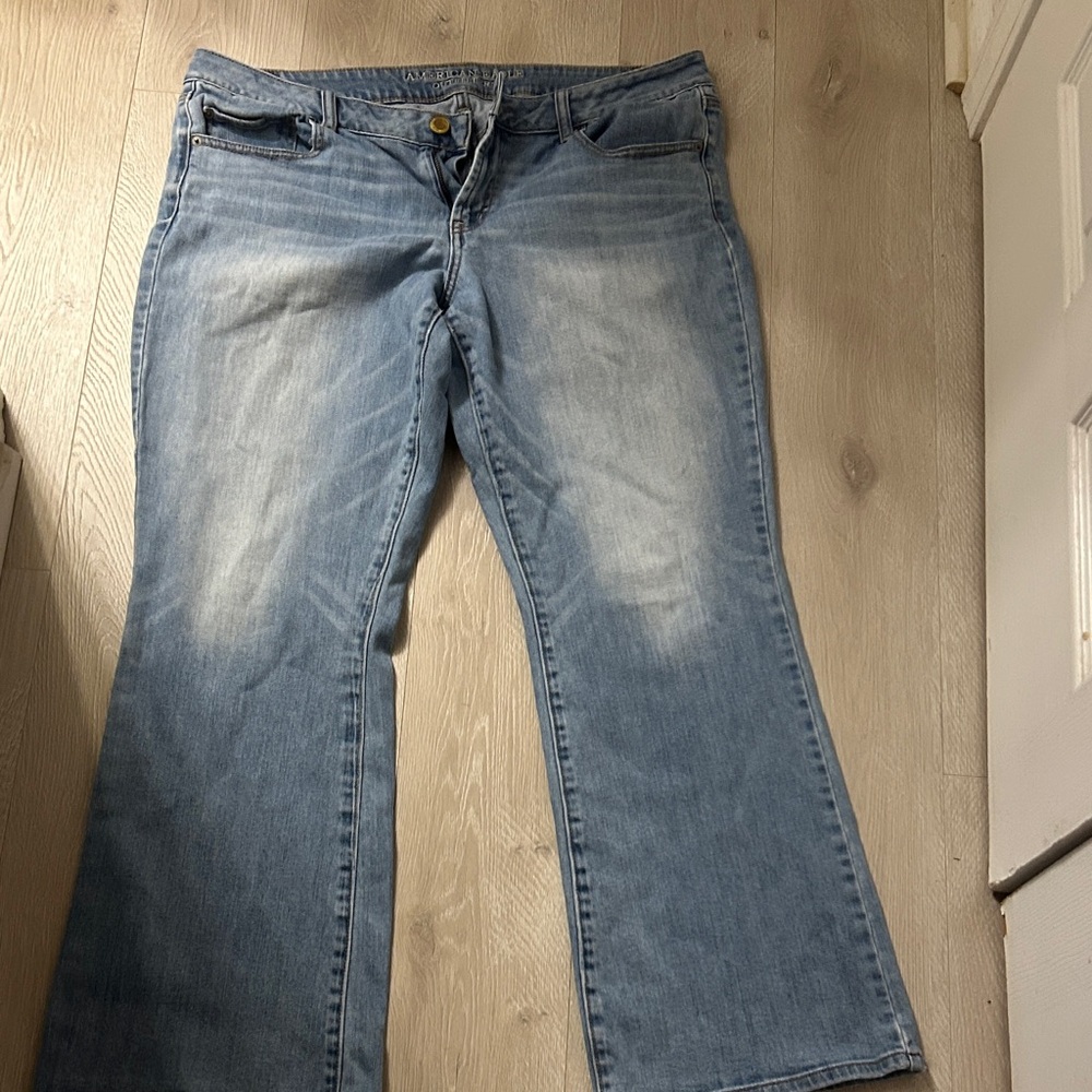 American Eagle Favorite Boyfriend Light Blue  Women's Jeans